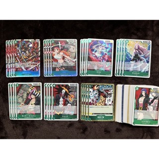 [OP02] Complete สุดคุ้ม C U R SR L สีเขียว One Piece Card Game การ์ดเกม วันพีซ