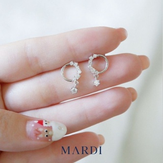 Mardi Jewelry ต่างหูเงินแท้ Miah Circle Earrings