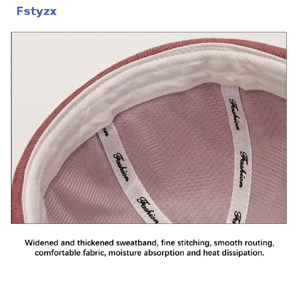 Fstyzx หมวกผ้าฝ้าย ไร้ขอบ ปรับหัวเข็มขัดได้ แนวสตรีท ลําลอง แบบพกพา สไตล์ฮิปฮอป แฟชั่นสําหรับผู้ชาย