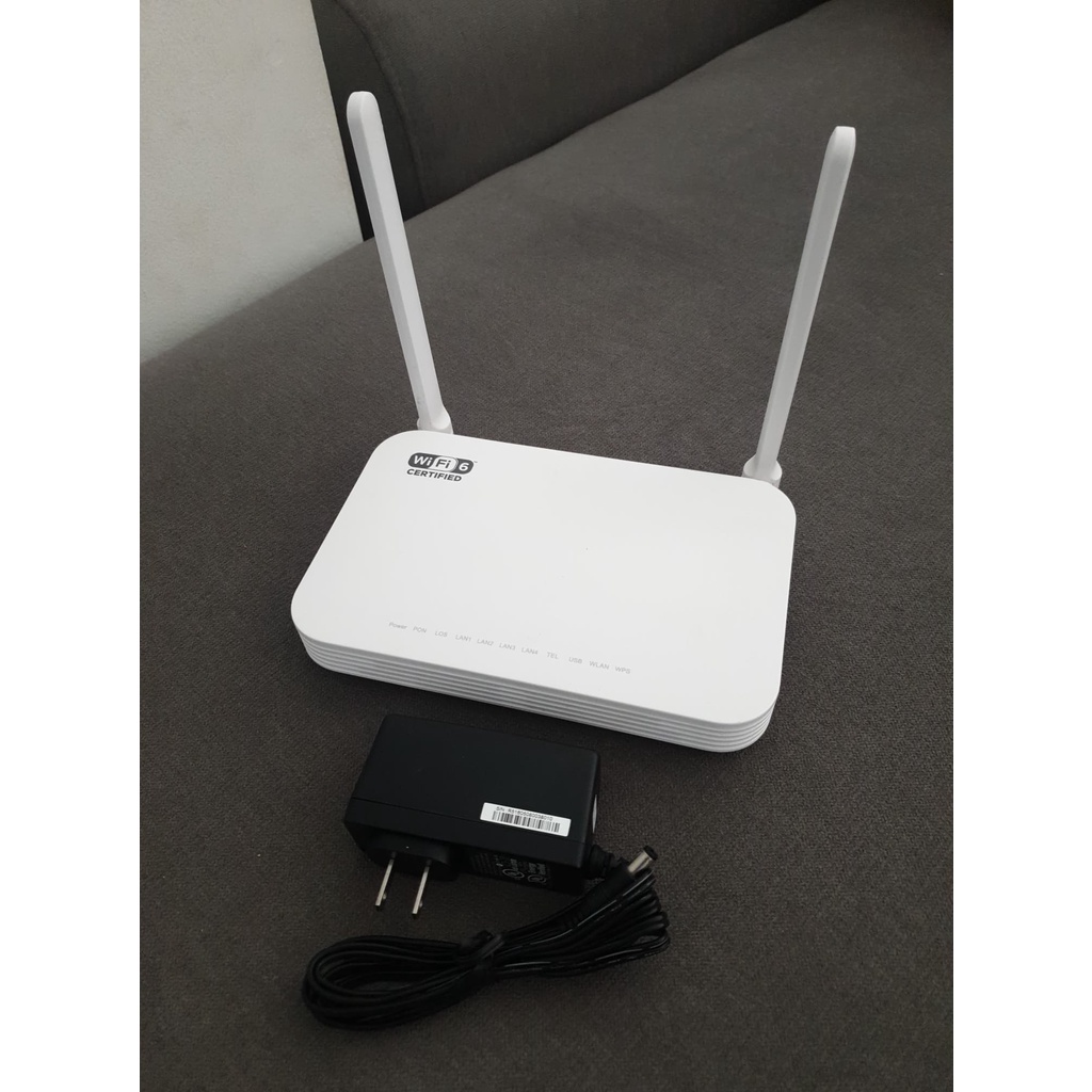 Huawei HG8145X6 Wi-Fi6GigatexRouter Max Bandwidth 160MHz รวมอะเดฟเตอร์ไฟ 12 V 2A