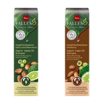 ฟอลเลส แชมพู ออร์แกนิค FALLESS SHAMPOO ORGANIC ขนาด 230 มล. มีให้เลือก 2 สูตร