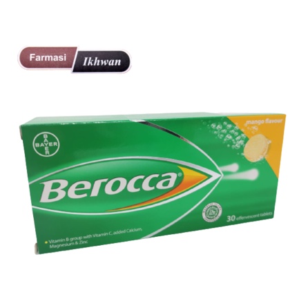 Berocca EFFERVESCENT TABLET (15 x 2 เม็ด)