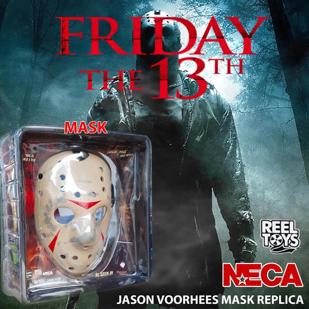 ของแท้ Neca Horror Friday The 13th PART3 ศุกร์ 13 ฝันหวาน Jason Voorhees Mask Hockey Replica หน้ากาก