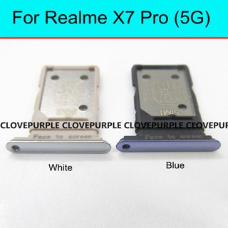 ถาดใส่ซิมการ์ด อะไหล่ซ่อมแซม สําหรับ Realme X7 Pro 5G RMX2121 RMX2111 1 ชิ้น