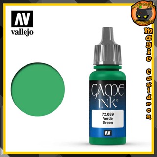 Green Ink 17ml. Vallejo Game Color Ink สีอะคริลิคสูตรน้ำ