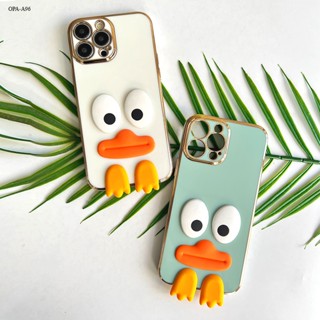 OPPO A17 A17K A57 A77S A55 A78 5G 4G 2022 เคสออปโป้ สำหรับ Case Cartoon Bigeye Duck เคส เคสโทรศัพท์ เคสมือถือ Soft Electroplate TPU Cases