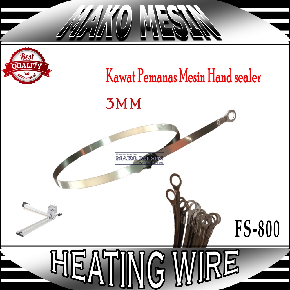 แผ่นทําความร้อน เครื่องทําความร้อน Fs-800 ชุดซ่อม / องค์ประกอบลวดความร้อนมือ Impluse เครื่องซีล FS 8