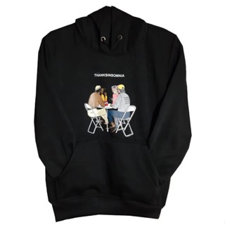 [เสื้อฮู้ดแฟชั่น] ขายดี เสื้อกันหนาว มีฮู้ด ลาย Thansomnia Thankomnia 7 นิ้ว @ 11 ปี 7-11