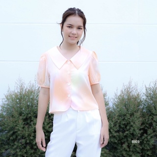 AMILA Blouse AM-B923 พีชสกิน แขนสั้น IGPU22-7