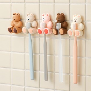 ( พร้อมส่ง ) DONATDONAT Silicone Toothbrush Rack ที่แขวนแปรงสีฟัน