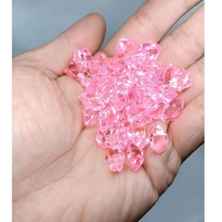 หิน คริสตัลใส คริสตัลสี เม็ด ตกเเต่งตู้ปลา สีฟ้าคราม สีชมพู รวมสี ตกแต่งบ้าน อุปกรณ์ตกแต่งตู้ปลา งานศิลปะ