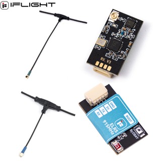 Iflight ELRS โมดูลรับสัญญาณ 915MHz ELRS 2.4G TX พร้อมเสาอากาศ 70 มม. 40 มม. เสาอากาศดูอัลแบนด์ สําหรับเครื่องบินบังคับ Commando 8 FPV