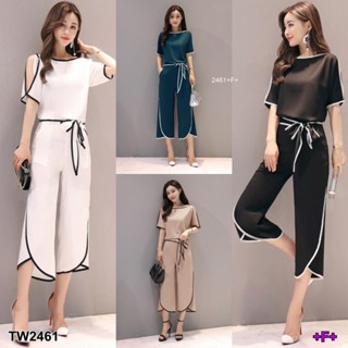 TW2461 Set 2 ชิ้น เสือแขนสั้น+กางเกงขายาว