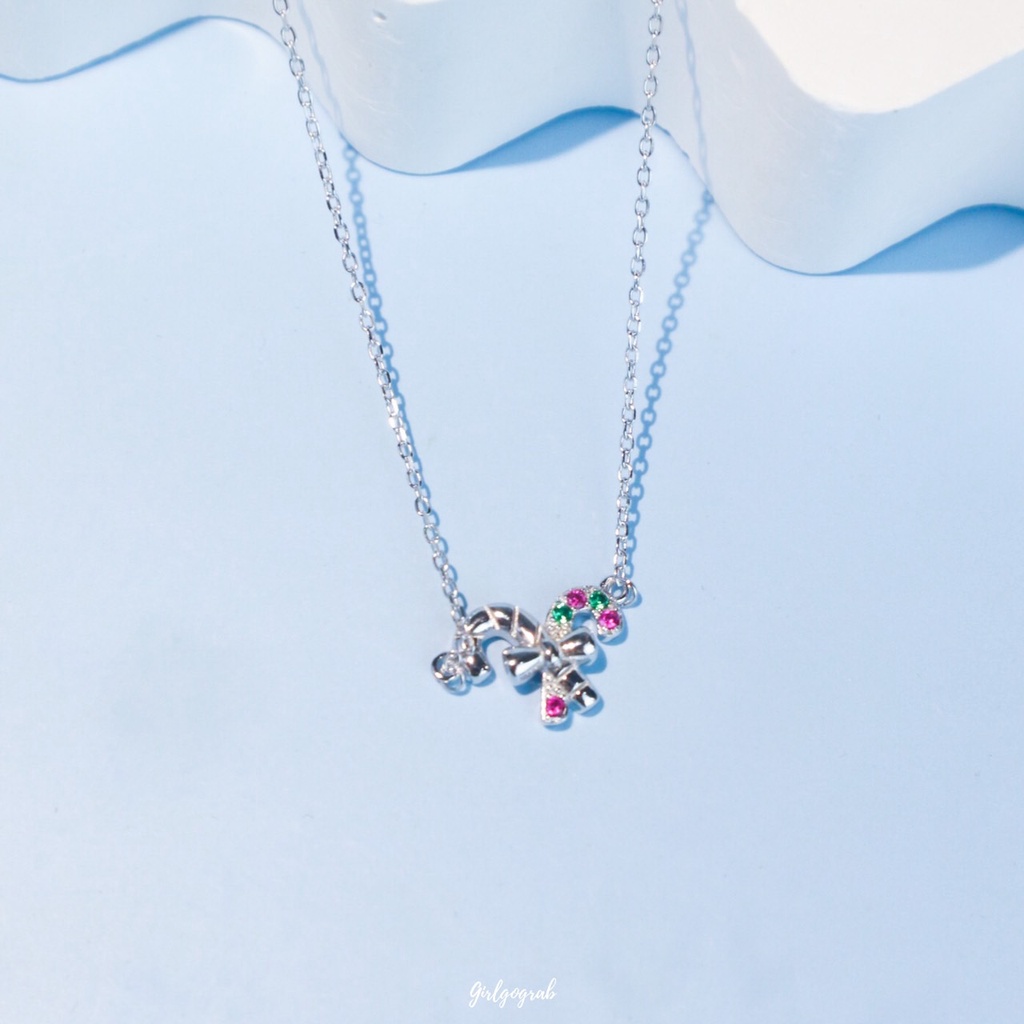 Girlgograb ~ สร้อยคอเงินแท้รุ่น candy โดนน้ำได้ไม่ลอก
