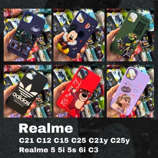 พร้อมส่งงานจากไทย เคสกำมะหยี่ ขอบโครเมี่ยม กันกล้องถอดออกได้ Realme C21 C12 C15 C25 C21y C25y Realme5 5i 5s 6i C3