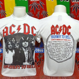 [ปรับแต่งได้]เสื้อวง AC DC วงร็อคในตำนาน คอฟิต ป้ายUSA เสื้อผ้าวินเทจ เสื้อผ้าผู้ชาย เสื้อทัวร์ วงดนตรีร็อคต่างประเ_31