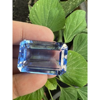 Lab Blue Topaz Octagon 18x27mm- 70cts