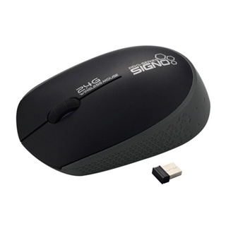 เม้าส์ไร้สาย SIGNO รุ่น WM-130 (สีดำ) Wireless Optical Mouse (รับประกันศูนย์1ปี)