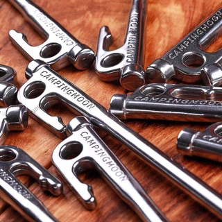 สมอบกสแตนเลส 402 Campingmoon Stainless Steel Nail มีให้เลือกหลายขนาด แข็งแรง ไม่คด ไม่งอ ไม่ขึ้นสนิม