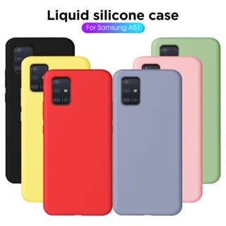 Jelly Liquid Silicone เคส Samsung A71  A51 เคสโทรศัพท์ แบบนุ่ม Samsung  A31 A21S Silicone Case Samsung A50S A30S Anti Crack Case