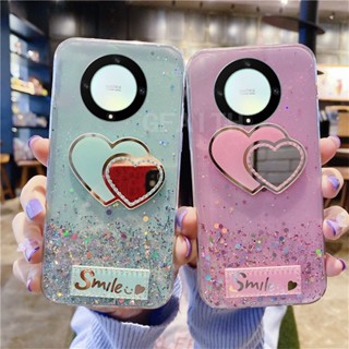 พร้อมส่ง ใหม่ เคสโทรศัพท์มือถือแบบนิ่ม ใส ลายท้องฟ้ากลางคืน หัวใจ ระยิบระยับ สําหรับ Huawei Honor X9A 5G X9 5G 4G X8 X7 Honor X9A HONORX9a 2022