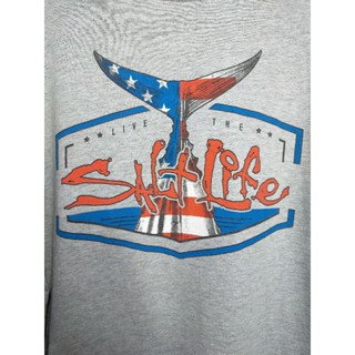 เสื้อยืด มือสอง งานแบรนด์ Salt Life อก 44 ยาว 30