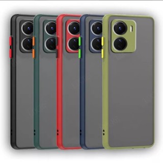[ส่งจากไทย] เคสกันกระแทก ปุ่มสีผิวด้าน Case Vivo Y16 เคสโทรศัพท์ วีโว่ ขอบนิ่มหลังแข็ง เคส VIVO Y16
