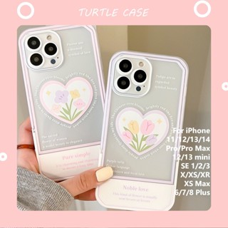 [ขายส่ง] เคสป้องกัน ลายดอกไม้ สไตล์ญี่ปุ่น และเกาหลี สําหรับ Apple iPhone 14131211 Promax XS XR xsmax se2020 678plus mini เคส