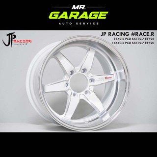 (ส่งฟรี) ล้อแม็กซ์ JP-RACE.R ขอบ 18x9.5 6 รู 139.7  ET+25 และ ขอบ 18x10.5 6 รู 139.7 ET+20 สีขาว (2 วง,4 วง)