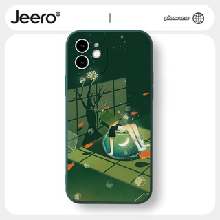 Jeero เคสไอโฟน เคสซิลิโคนนุ่มกันกระแทกน่ารักตลก เคสโทรศัพท์ Compatible for iPhone 14 13 12 11 Pro Max SE 2020 X XR XS 8 7 6 6S Plus พลัส HFF2166