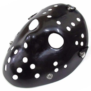 Hockey Mask หน้ากาก ฮอกกี้ Friday The 13 th วันศุกร์ที่ Jason Voorhees เจสัน วอร์ฮีส์ C-12 สีดำเงา ฮาโลวีน Hat Party