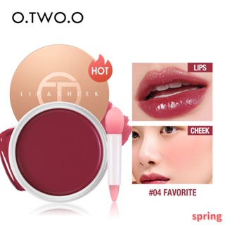 O.two.o ลิปสติก ลิปกลอส กันน้ํา ติดทนนาน 6 สี