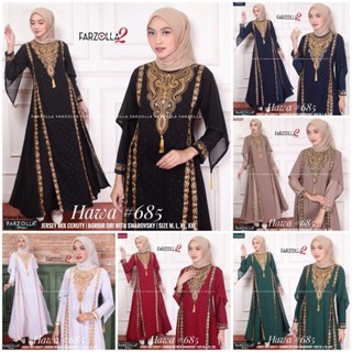 Gamis Abaya Hawa 685 ชุดเดรส ปักลาย สําหรับสตรีชาวมุสลิม