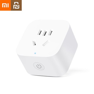 Xiaomi Mijia Smart Socket 3 WIFI Power Statistics Version อะแดปเตอร์รีโมทคอนโทรลไร้สาย เปิดปิดการทํางานร่วมกับ Mi home APP