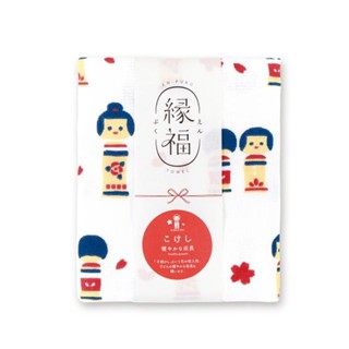 (05606) Towel Enfuku - ผ้าขนหนู ผ้าขนหนูนำโชค ผ้าเช็ดตัว ลายตุ๊กตาโคเคชิ (こけし Kokeshi)