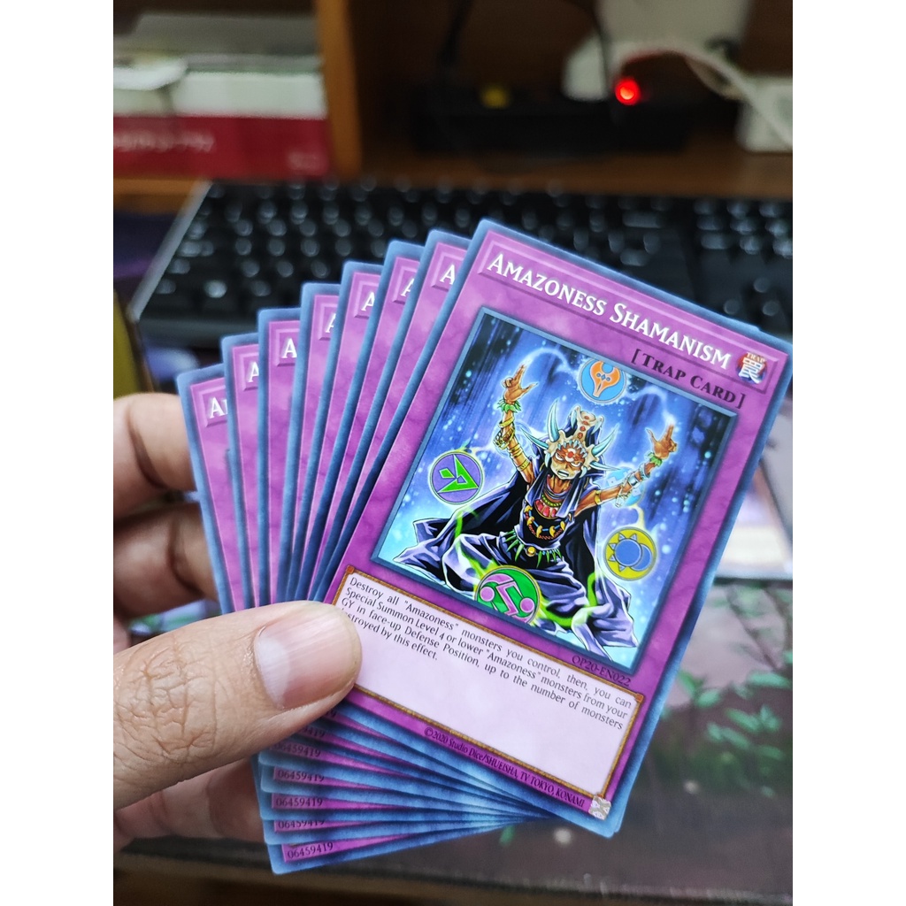 [Yugioh Funny Shop] การ์ด 1 ใบ Amazoness Shamanism - OP20-EN022