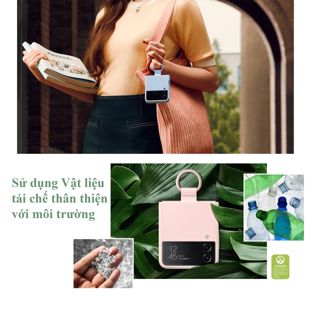 ปลอกซิลิโคน Samsung Z Flip 4 ของแท้พร้อมแหวน [สินค้าครบกล่อง ซีลเดิม]