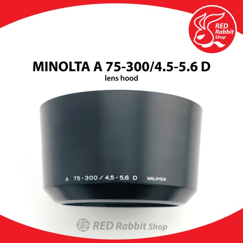Minolta 75-300 4.5-5.6 D hood แท้ ฮู้ด Minolta A 75-300/4.5-5.6 สภาพดี