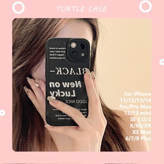 [พร้อมส่ง] เคสโทรศัพท์มือถือหนัง ลายภาษาอังกฤษ สําหรับ Apple iPhone 14 13 12 11 PROMAX XS XR XSMAX SE2020 6 7 8PLUS MINI