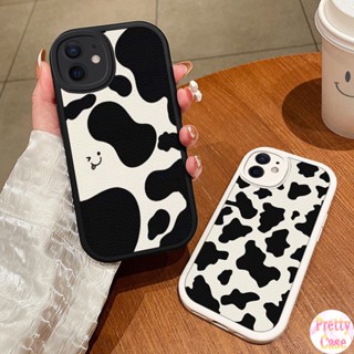 เคสโทรศัพท์มือถือ แบบนิ่ม ลายวัวหน้ายิ้ม สําหรับ iPhone 14 13 12 11 Pro XR X XS Max SE 2020 8 7 6 6S Plus