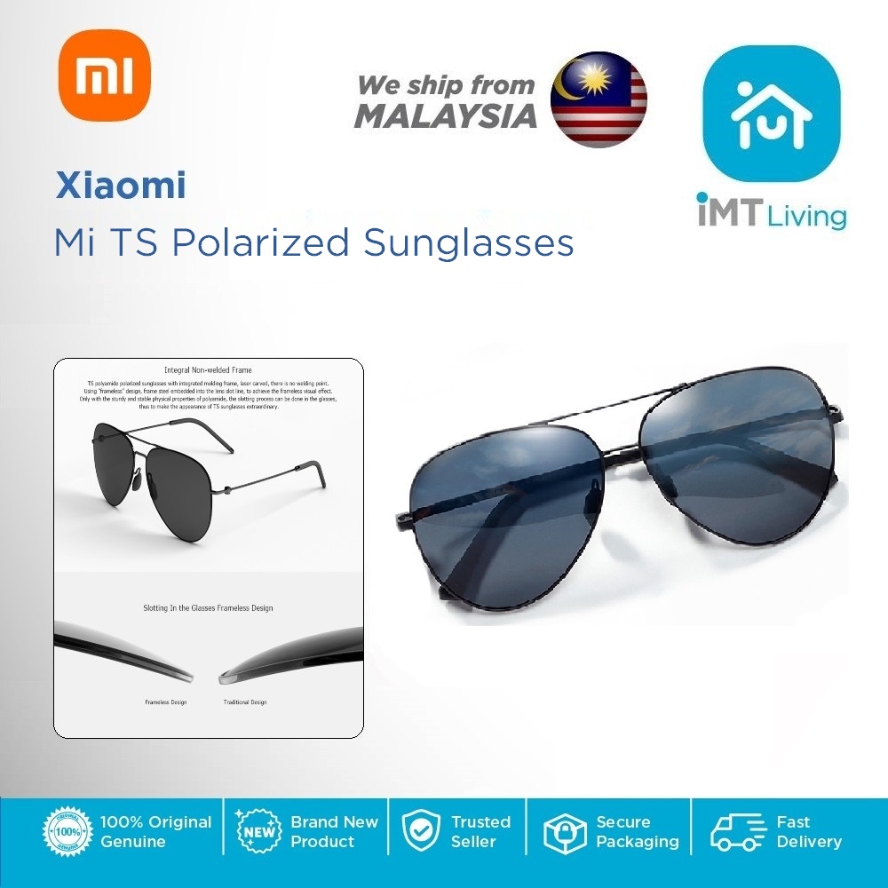 Xiaomi Mi TS แว่นตากันแดด โพลีเอไมด์ โพลาไรซ์ สเตนเลส 304H ป้องกันรังสียูวี 100%