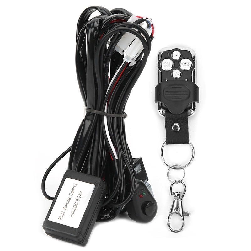 JD.C สวิทช์รีเลย์สายไฟ 40A DC 9-24V ON/OFF พร้อมรีโมท สำหรับไฟสปอร์ตไลท์