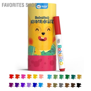 Favorites Shop Drawing Markers Washable Conical Head Coloring Brush Art Marker with Pen Holder Box for Kids