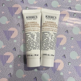 [แท้100% ฉลากไทย] kiehls calendula deep cleaning foaming face wash 30 ml