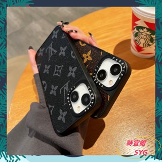 เคสไอโฟน เคสโทรศัพท์มือถือหนัง ลายแบรนด์ LV แนวสตรีท เรียบง่าย สําหรับ Apple Iphone 14 pro 13 12 11 pro max 14 pro