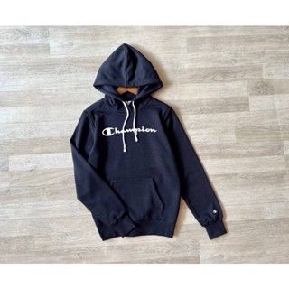 CHAMPION Hooded Sweatshirt แท้💯 รุ่นนี้หน้าอกเป็นงานสกรีนแบบนูน ปลายแขน logo สกรีนนูน ด้านในผ้าเกล็ดปลา