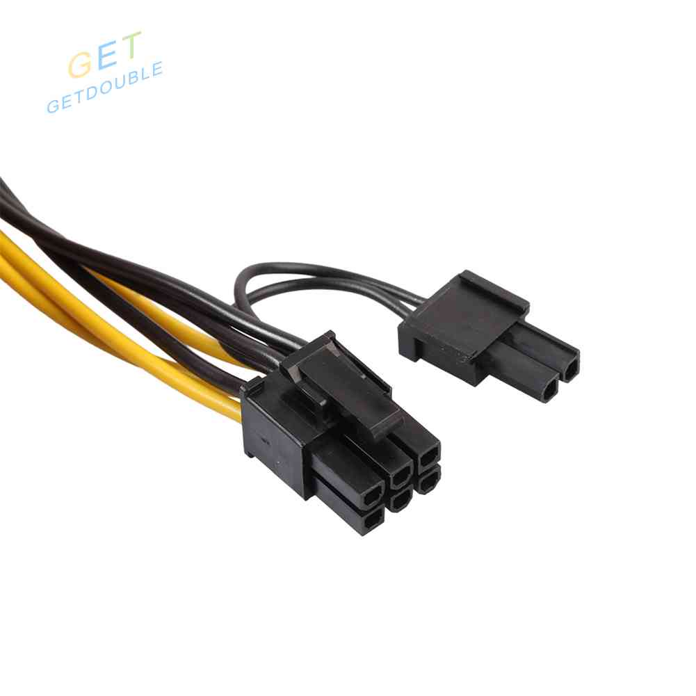 สายเคเบิลพาวเวอร์ซัพพลายการ์ดจอ PCI-E 8Pin(6Pin+2Pin) 8Pin เป็นการ์ดจอ #6