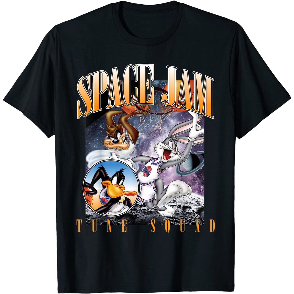 Adult T-Shirt Space Clock Tune Squad Vintage T-Shirt
