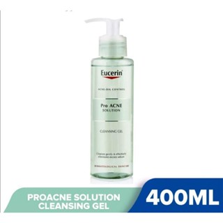 [Exp.03/2025]Eucerin Pro Acne Solution Cleansing Gel เจลล้างหน้า 400ml.