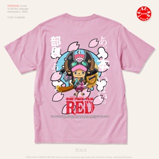 (พร้อมส่ง) แฟชั่นคลาสสิกเสื้อยืด พิมพ์ลายอนิเมะ One Piece Tony Chopper Movie RED สีชมพู_39